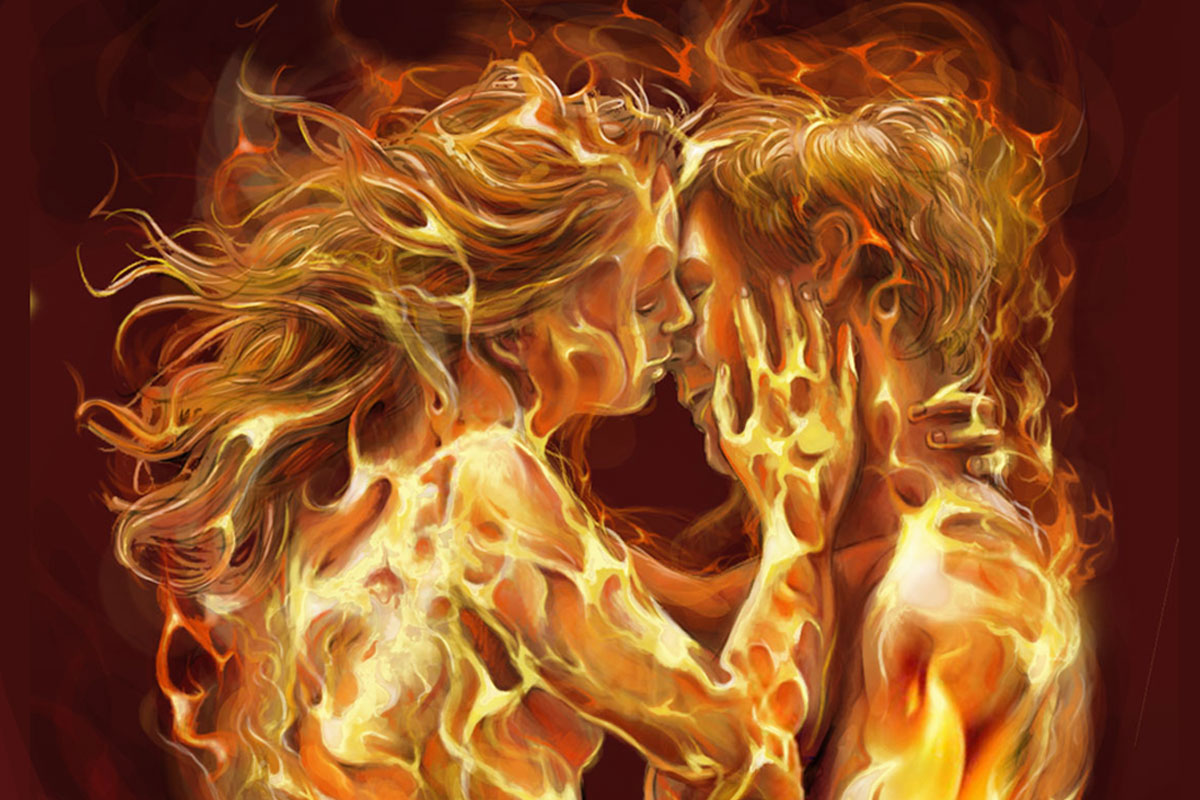 Peinture murale Lyon - Le baiser ardent