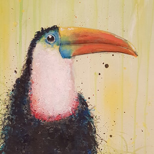Toucan - Peinture sur toile