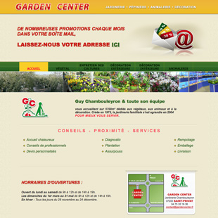 Site web de Garden Center