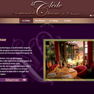 Site web Auberge La Clède