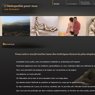 Osteopathie pour tous - Développement du site web