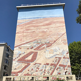 Tony Garnier - Peinture monumentale avec Cité Création