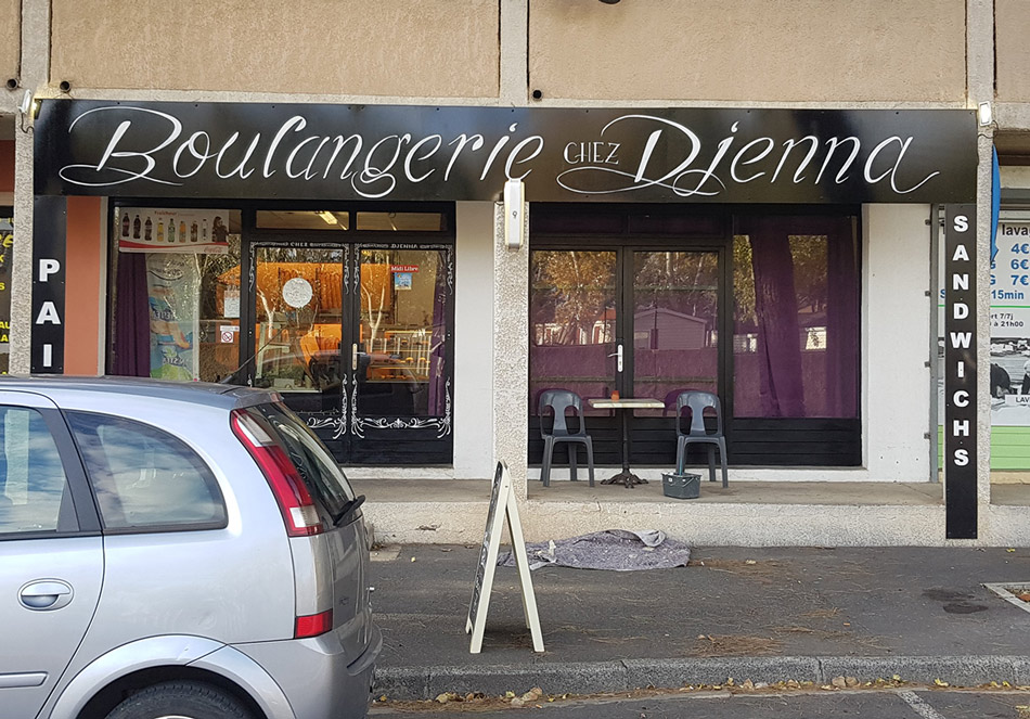 Décoration d'une boulangerie à Valras-Plage