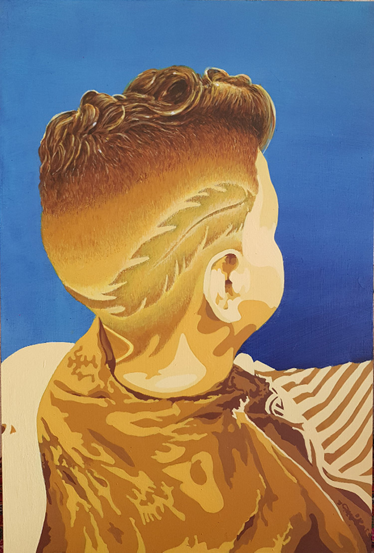 Création d'une peinture sur panneau