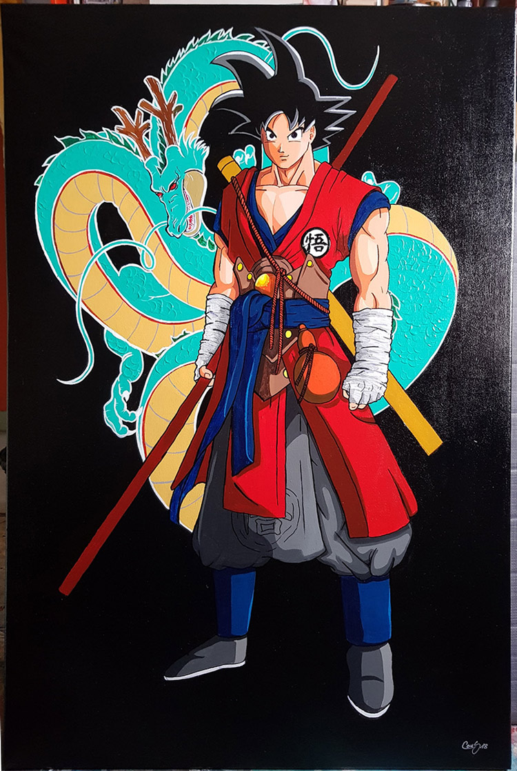 Dragon Ball Z - Peinture sur toile