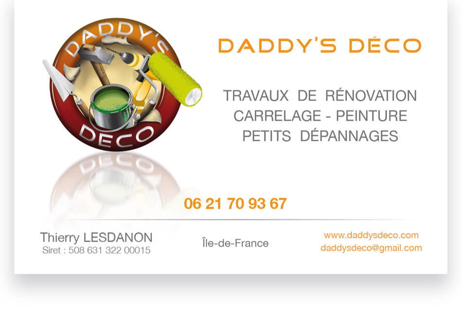 Carte de visite pour Daddy's Deco