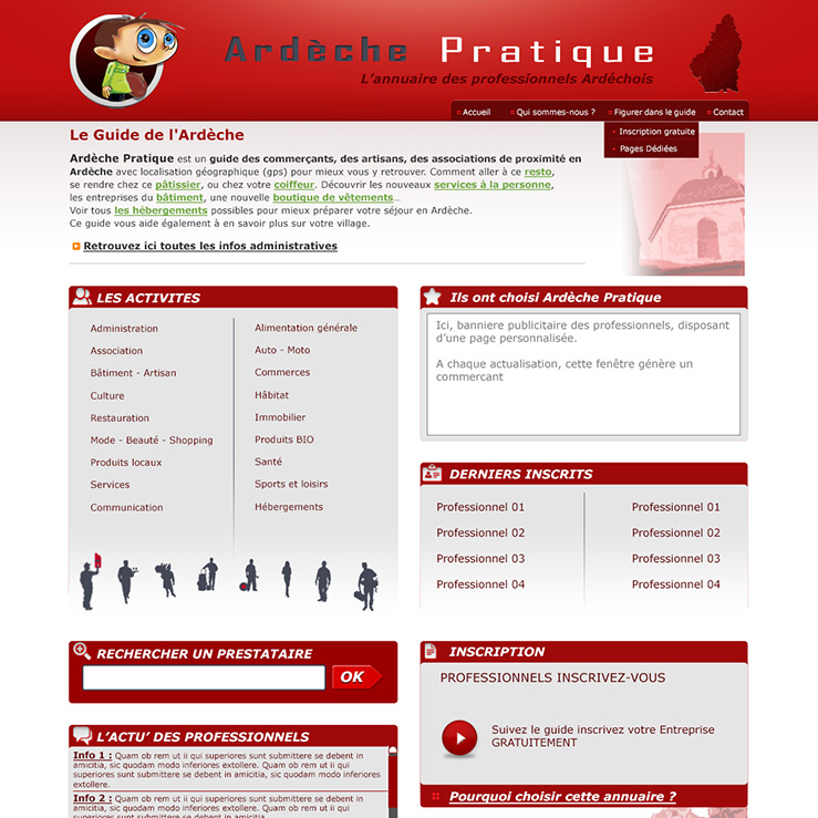 Ardèche pratique - Répertoire web