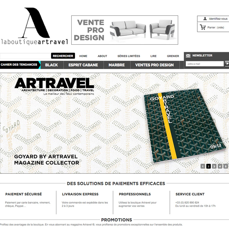 Projets similaires - Développement web - La Boutique Artravel