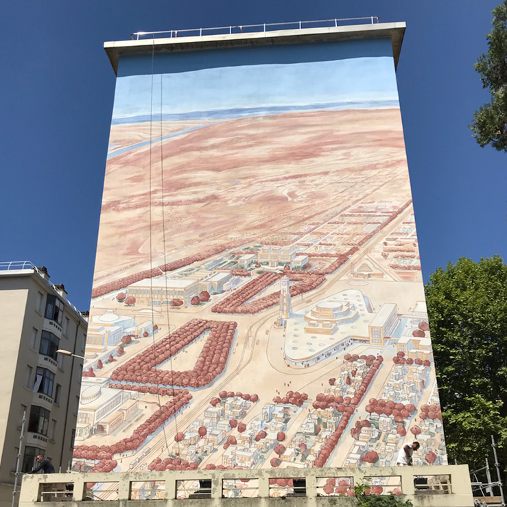 Projets similaires - Tony Garnier - Peinture monumentale avec Cité Création