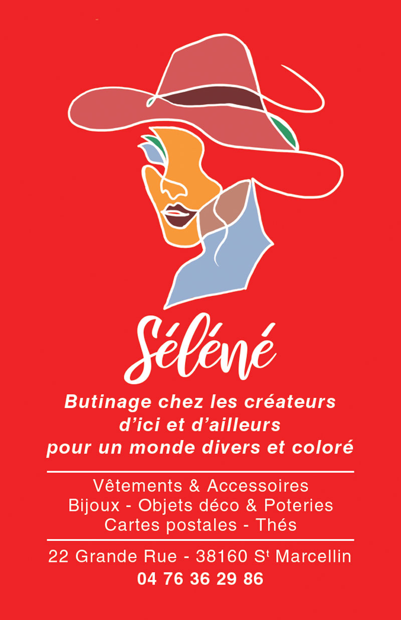 Carte de visite pour le concept store Séléné