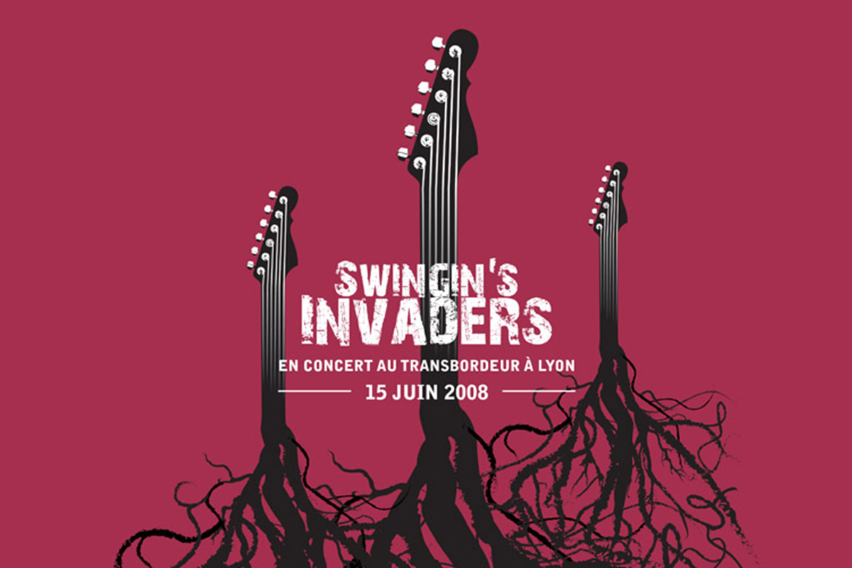 Swingins Invaders - Création d'une affiche de concert